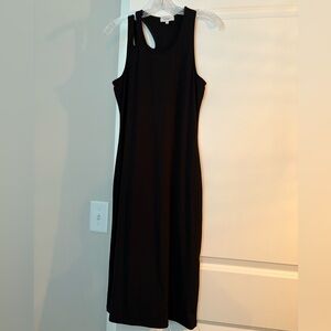 Bohme Classic Black Midi Dress